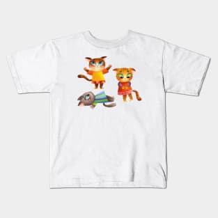 Sad Cats Kids T-Shirt